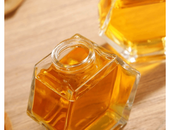 Glass Mixing Bottle with Wood Lid and Rod