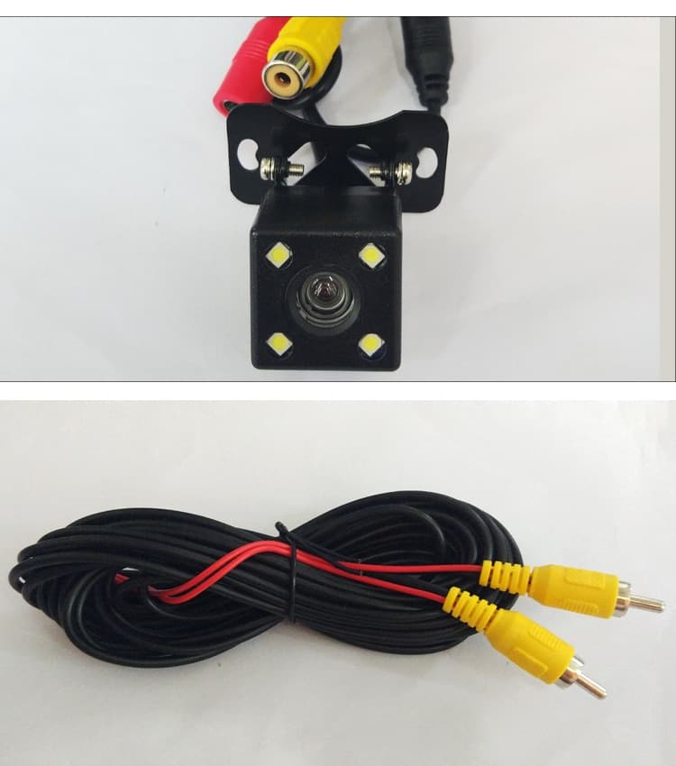 Car Rearview Camera, HD Night Vision CCD, LED 4-Light, Reverse Camera