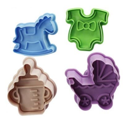 3D Cookie Cutters Cookie Stamp Cake Decoration Mould Baby Set — 2