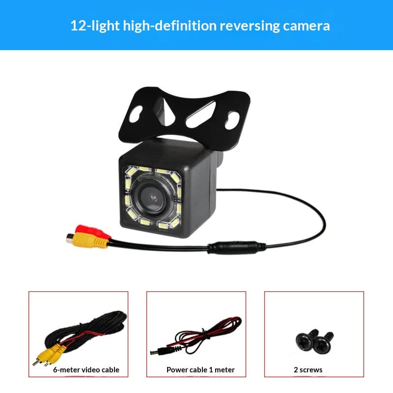 Car Rearview Camera, HD Night Vision CCD, LED 4-Light, Reverse Camera