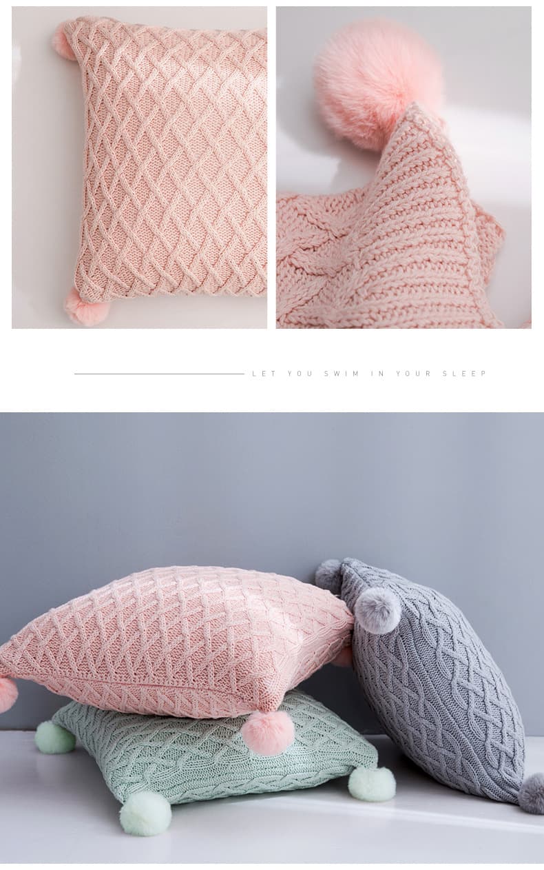 INS Blanket Throw Pillow Air Conditioning Knitted Blanket