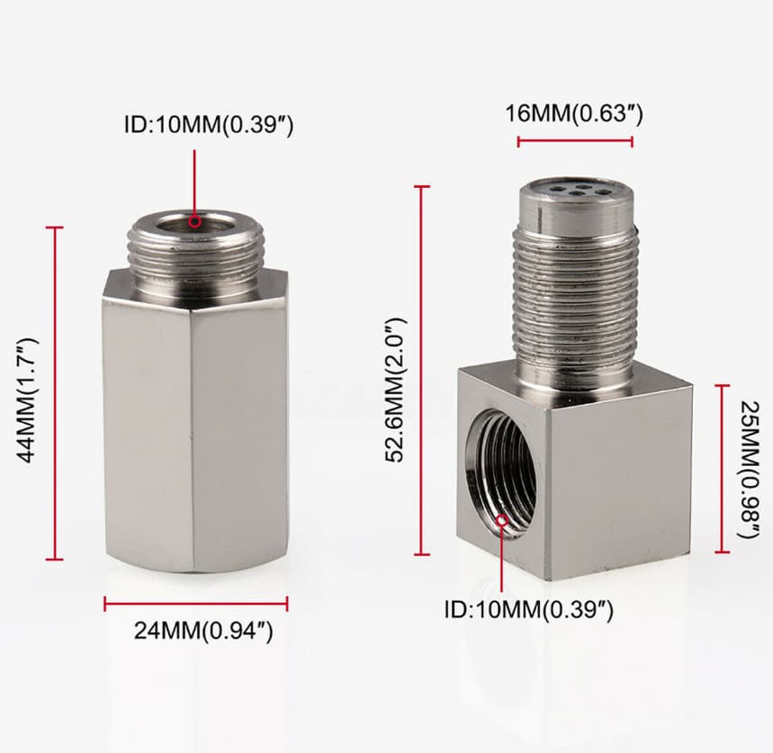 90 Degree O2 Sensor for M18x1.5 Car Exhaust Systems