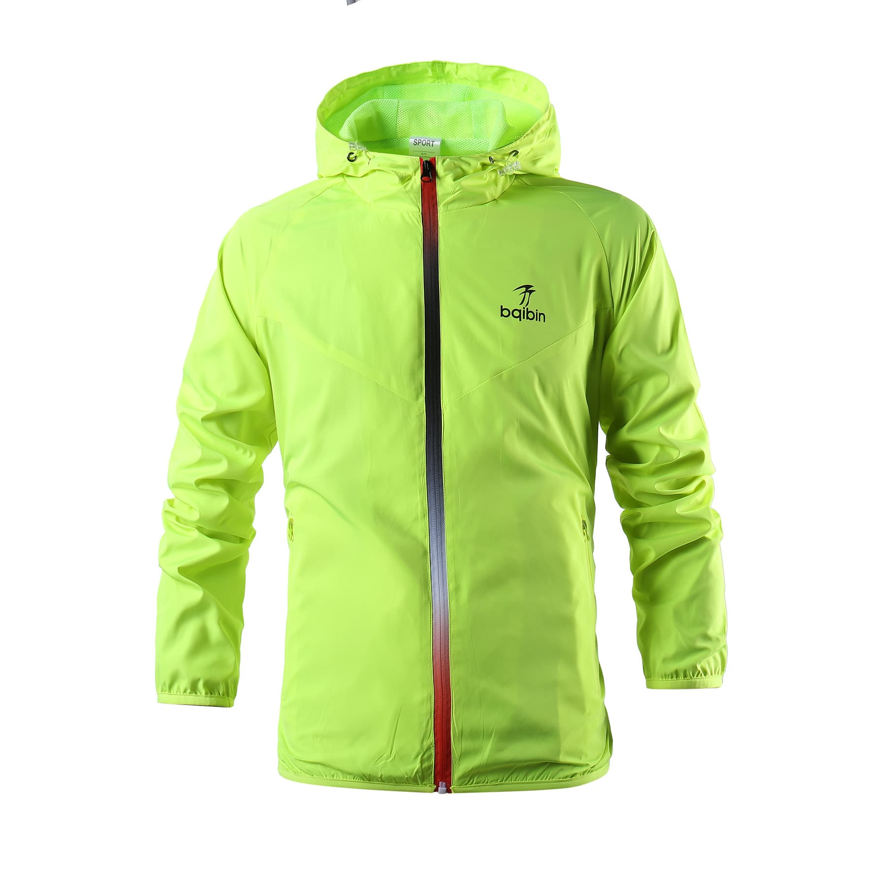 Men's lightweight hooded running windbreaker