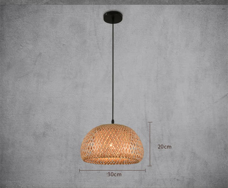 American Garden Bamboo Woven Chandelier Restaurant Southeast Asia Lamps