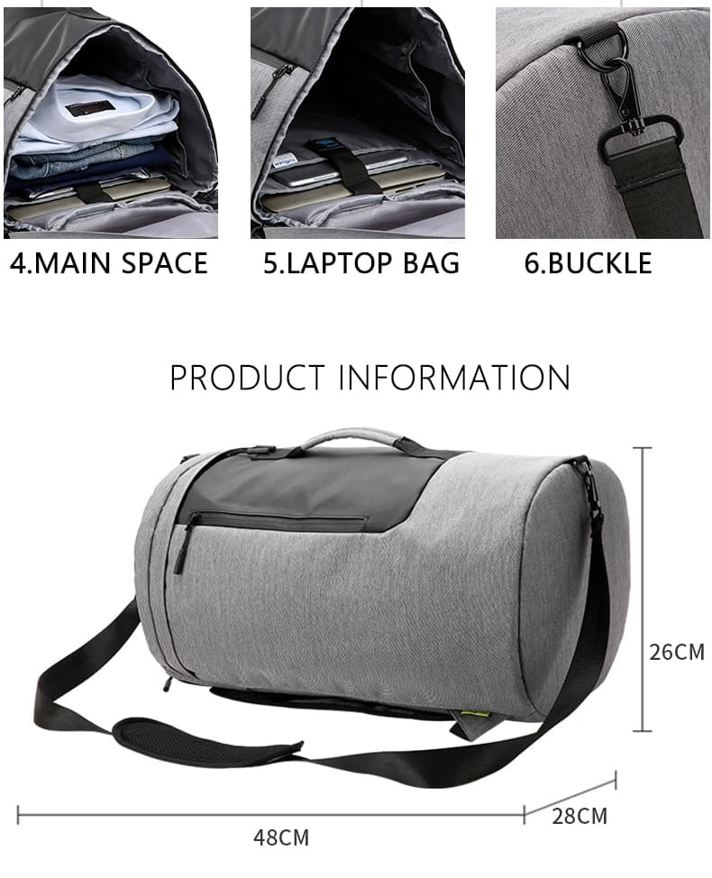Travel bag portable men's multi-function travel bag