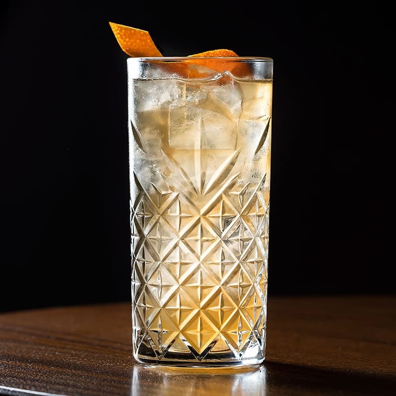 Engraved Crystal Cocktail Glass for Long Drinks