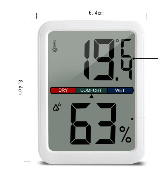 Digital Temperature and Humidity Sensor Meter (6046B)
