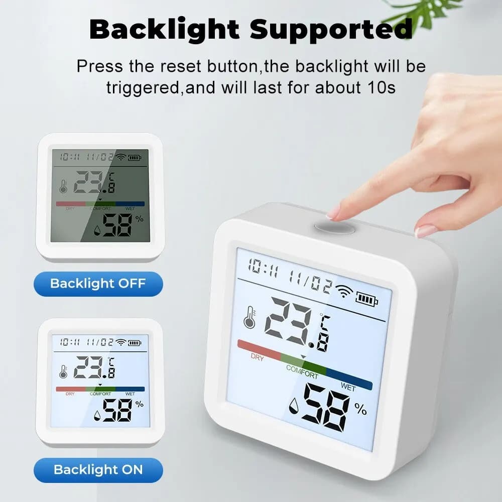 Smart Wi-Fi Temperature and Humidity Sensor