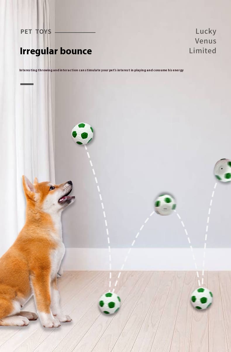 LaTeX Pet The Toy Dog Latex High Elastic Ball — Green Football
