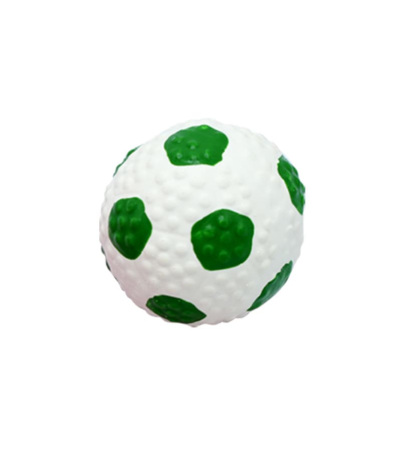LaTeX Pet The Toy Dog Latex High Elastic Ball — Green Football