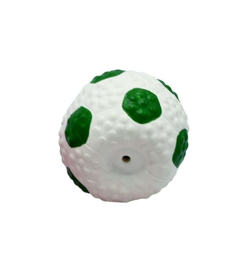 LaTeX Pet The Toy Dog Latex High Elastic Ball — Green Football