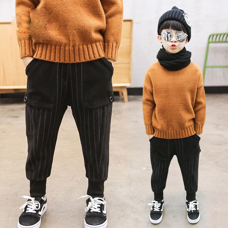 Boys Fleece-Lined Casual Pants