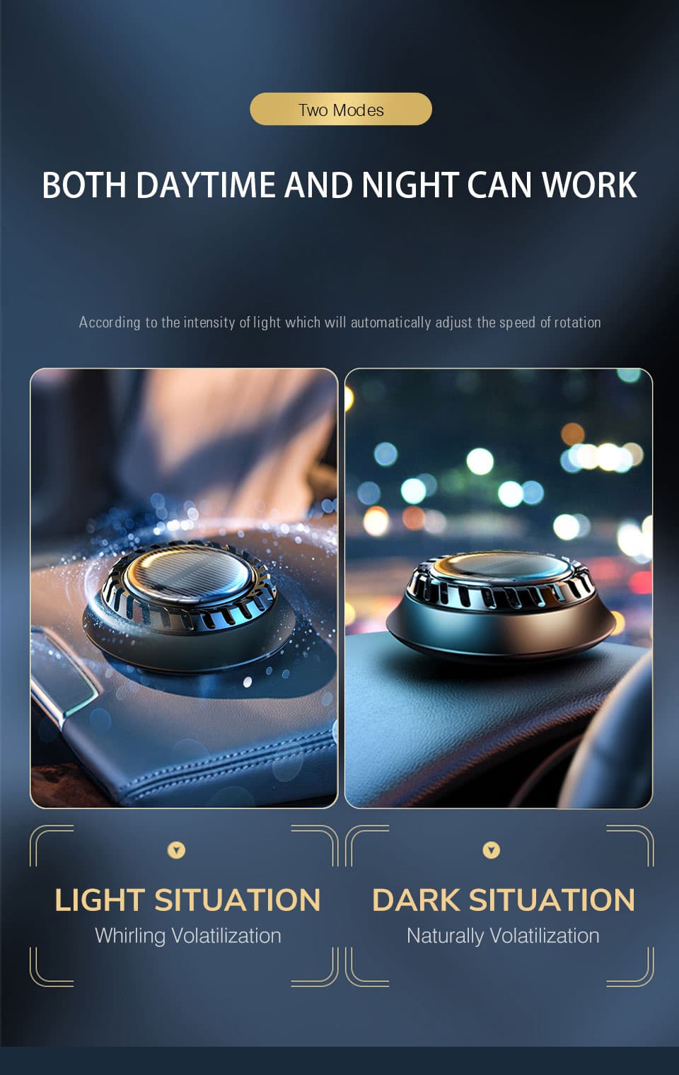 Solar Car Aromatherapy Car Sensor Perfume High-end Ornaments