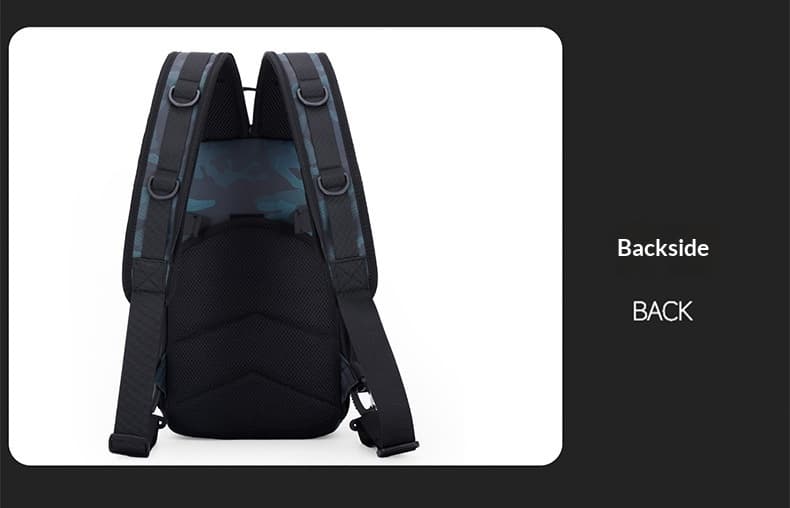 Outdoor Lure Bag New Multi-Functional Single & Double Shoulder Fishing Gear Backpack Camouflage Lightweight Handheld Fishing Equipment Storage Bag - Blue — Blue