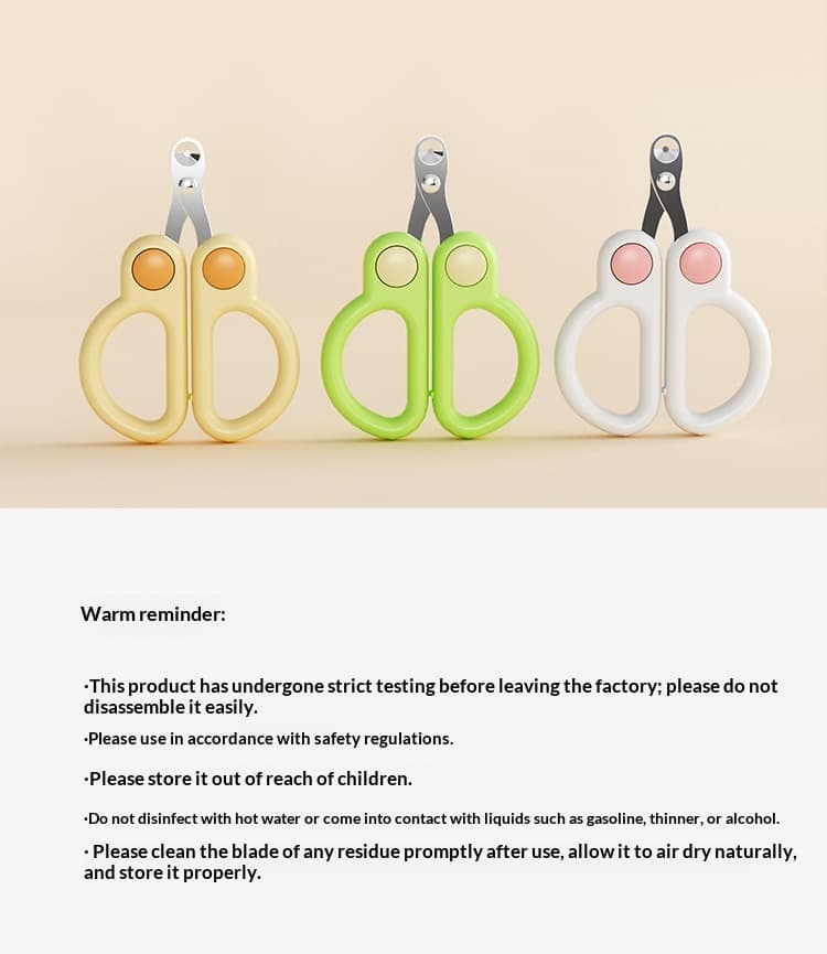 Little Rabbit Blind Cutters Pet Nail Cutters Cat Nail Cutters Anti-Catch Cat Nail Cutters Baby Cat Claw Cutters Anti-Cut Blood Line Round Hole