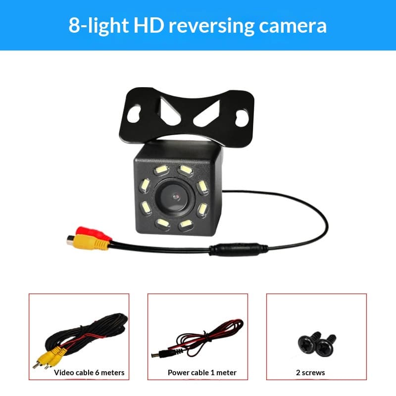 Car Rearview Camera, HD Night Vision CCD, LED 4-Light, Reverse Camera