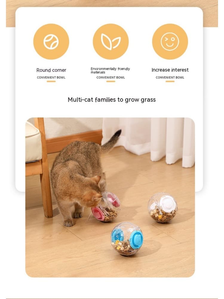 Dog Cat Slow Feeding Ball Food Leakage Smart Toy Feeder Treat Training Interactive Supplies Snuffle Dispenser Pet Accessories