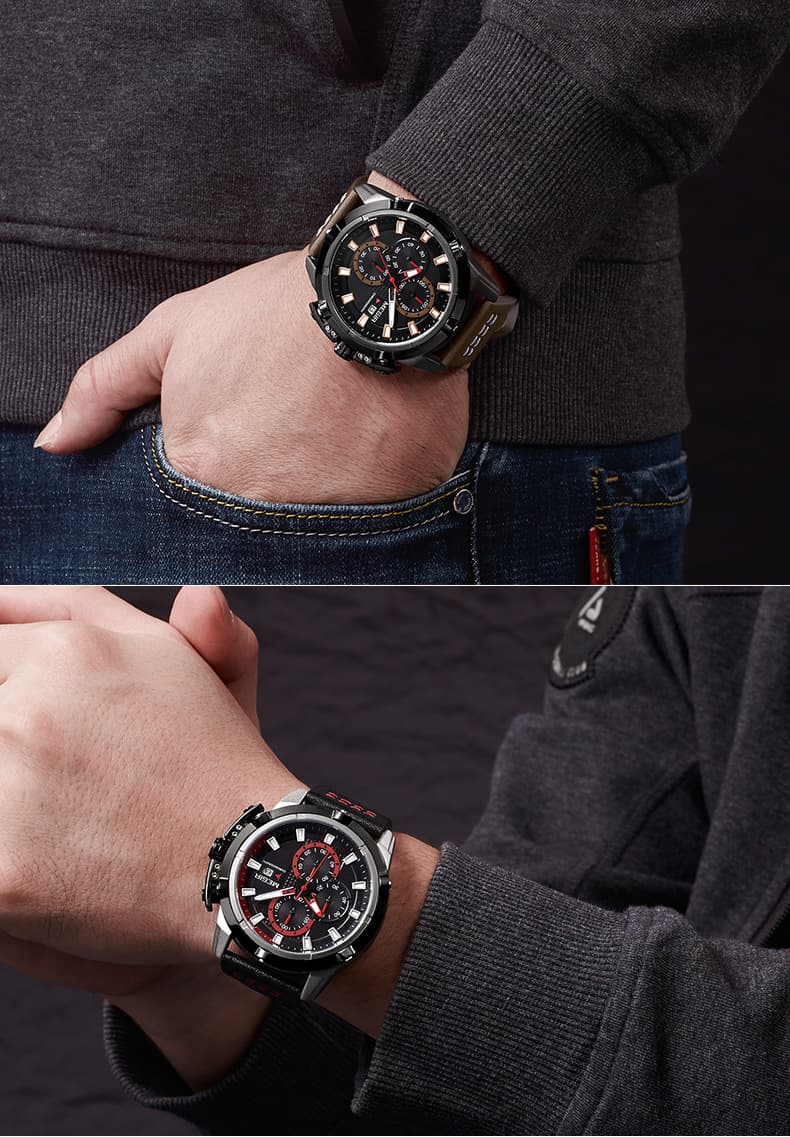 Multifunctional chronograph calendar quartz watch