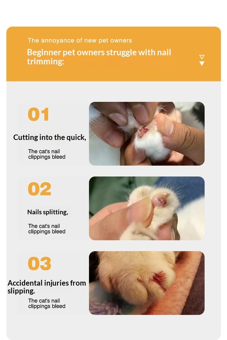 Little Rabbit Blind Cutters Pet Nail Cutters Cat Nail Cutters Anti-Catch Cat Nail Cutters Baby Cat Claw Cutters Anti-Cut Blood Line Round Hole