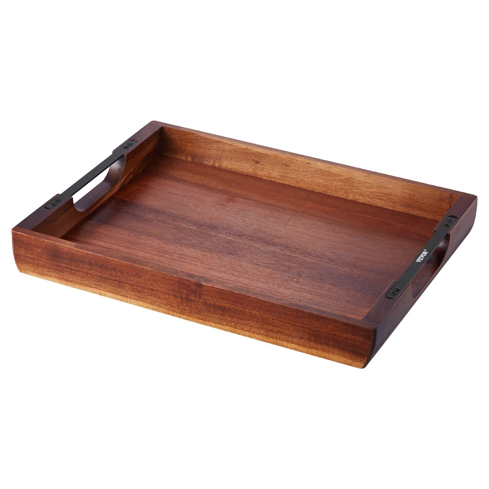 Acacia Serving Tray Table for Food, Laptop, and Drinks