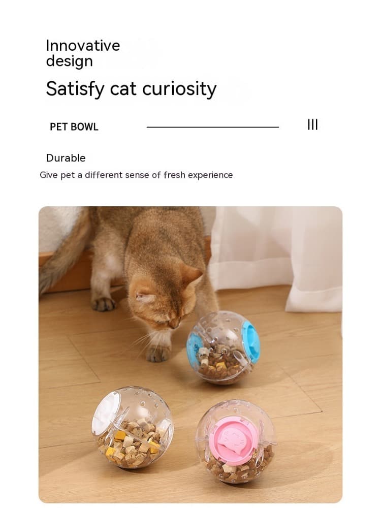 Dog Cat Slow Feeding Ball Food Leakage Smart Toy Feeder Treat Training Interactive Supplies Snuffle Dispenser Pet Accessories
