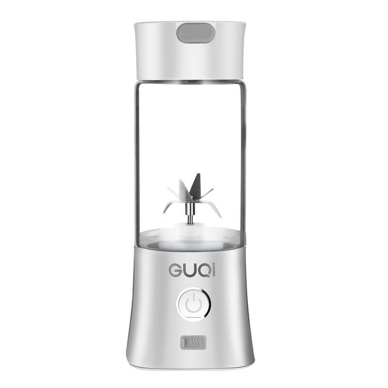 Glass USB Rechargeable Fruit Mixing Cup — White-80x212MM-USB