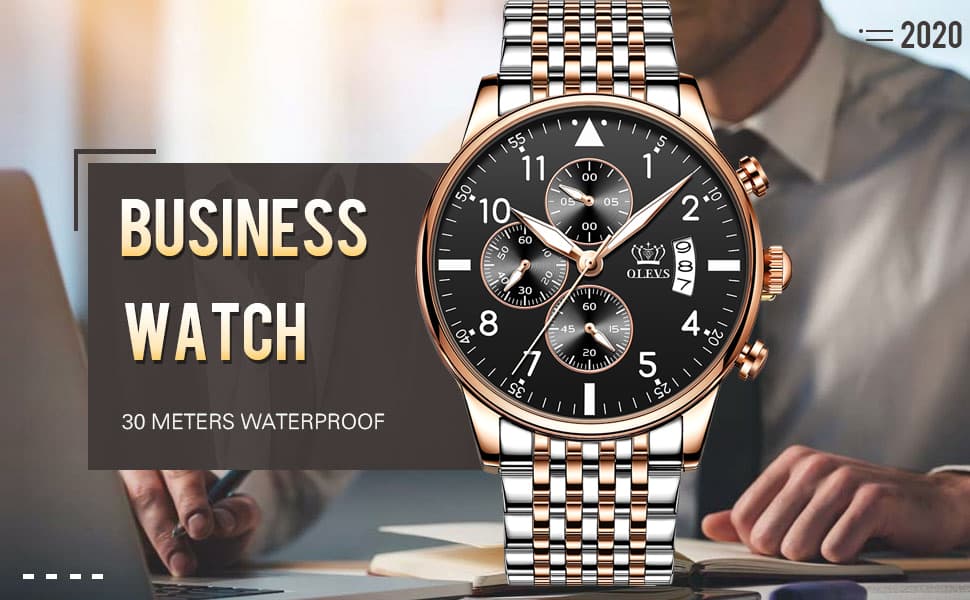 Multifunctional Chronograph Quartz Watch Luminous Waterproof Men's Watch