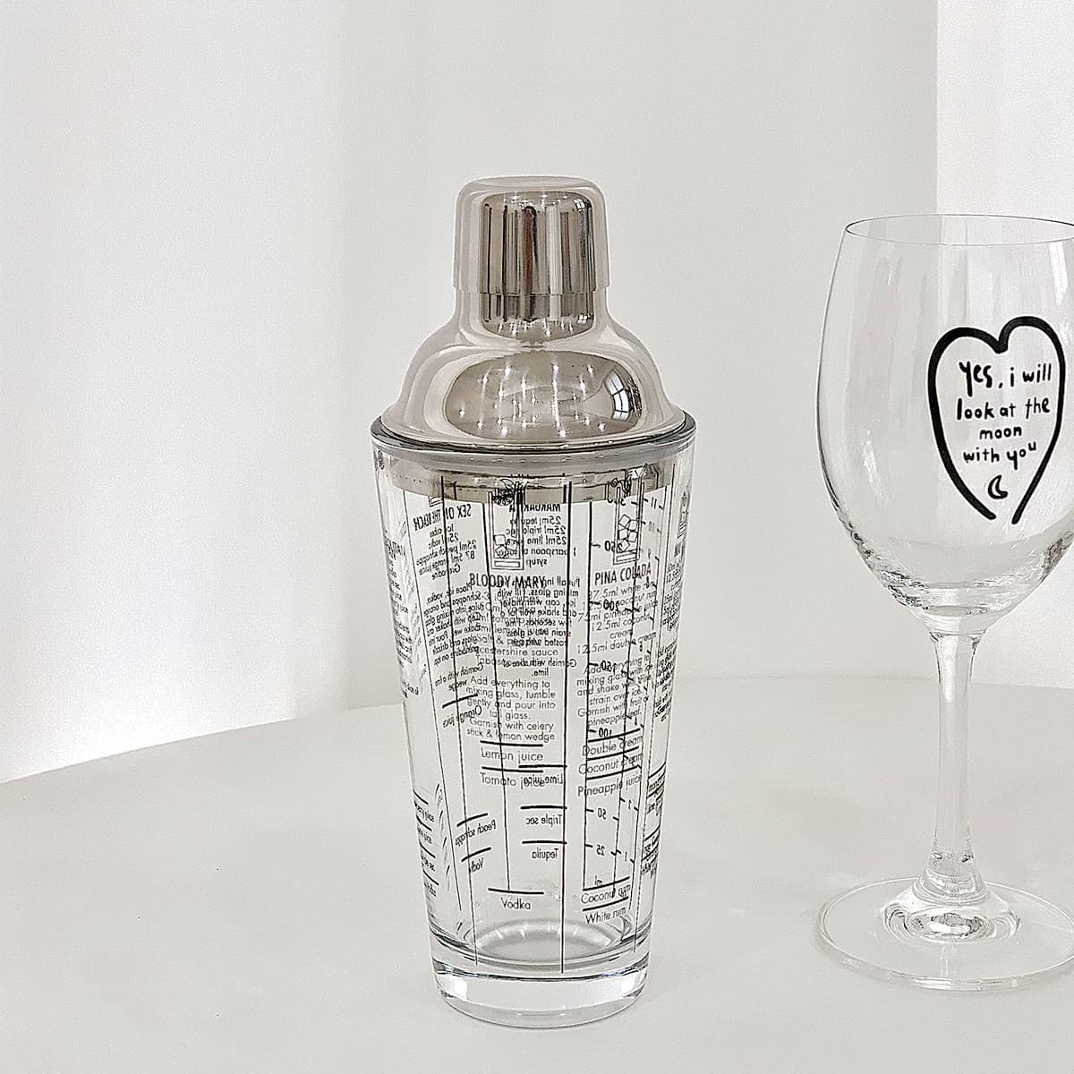 Hand-Cranked Stainless Steel Milk Tea Mixing Glass