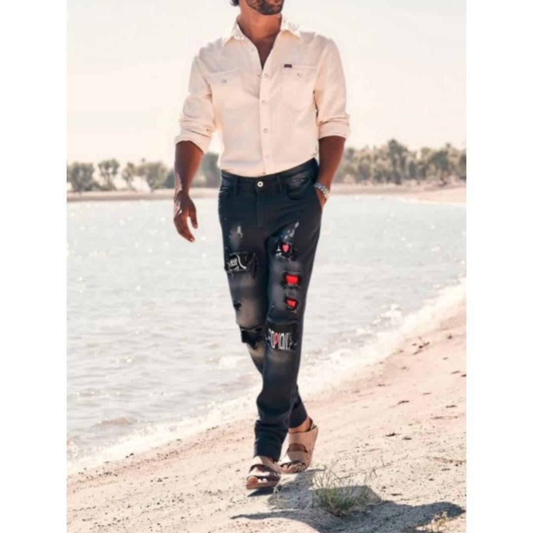 Slim-fit Stretch Straight-leg Pants