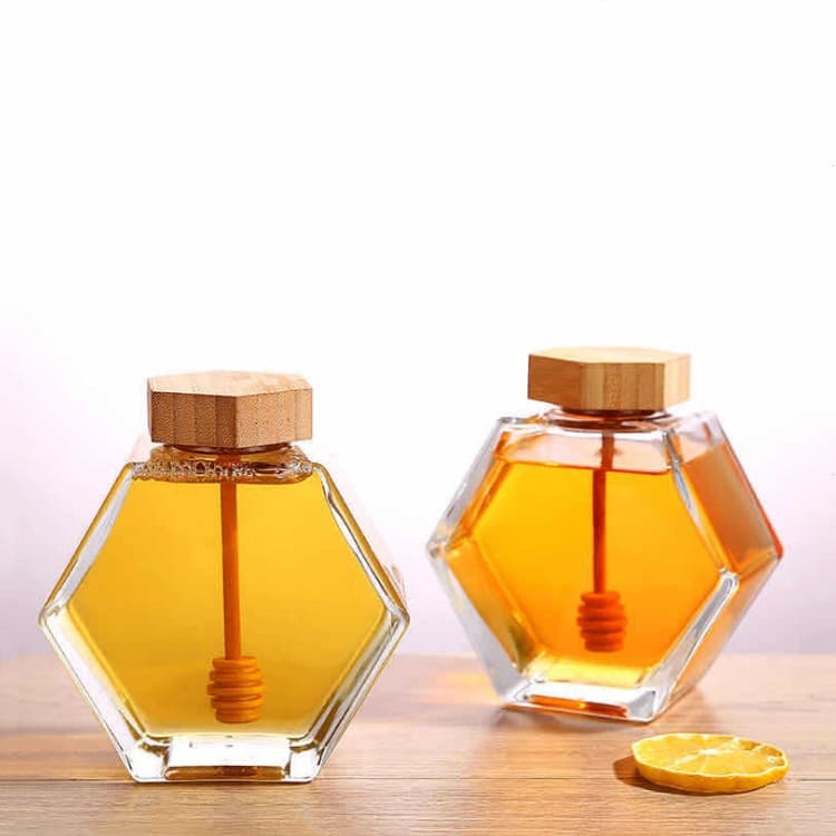 Glass Mixing Bottle with Wood Lid and Rod