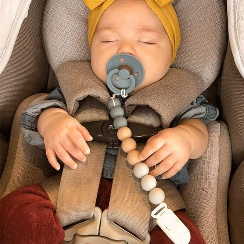 Baby Soothing Molar Stick Silicone Pacifier Chain With Clip