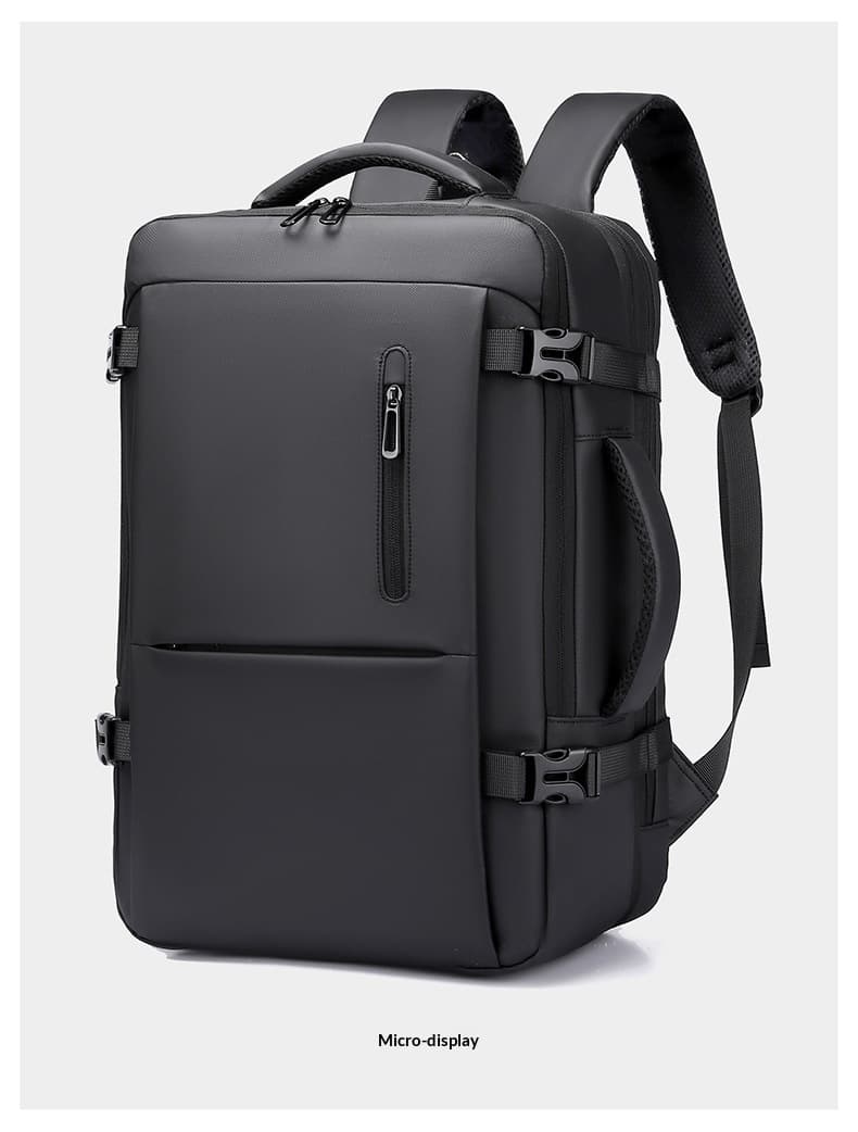 Minimally Designed Men's Business Backpack With A High-end Feel For Business Trips, Large Capacity Travel Backpack, Computer Bag, Backpack - Gray — grey