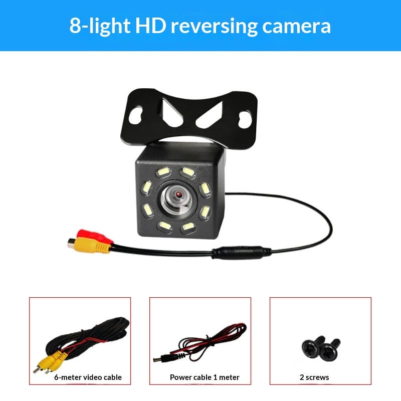 Car Rearview Camera, HD Night Vision CCD, LED 4-Light, Reverse Camera
