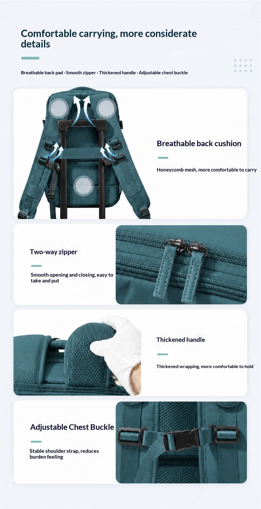 Vacuum Compression Backpack, Budget Airline Boarding Travel Bag, Large Capacity Business Computer Bag, Lightweight