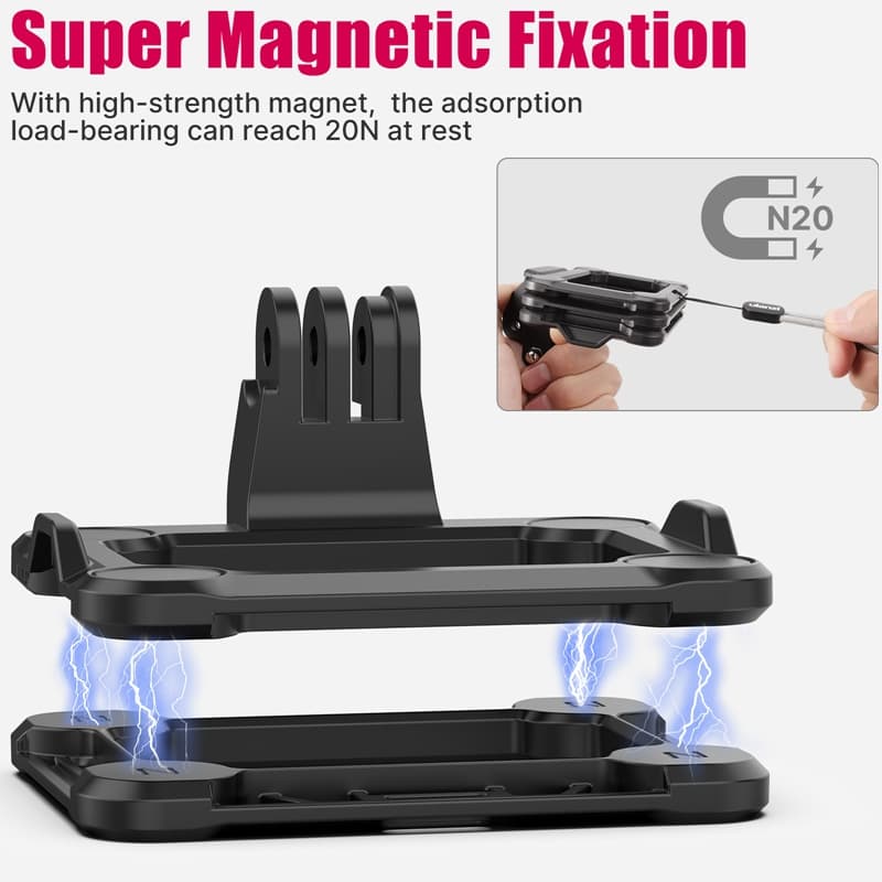 Action Camera Magnetic Quick Release Mount — Suit