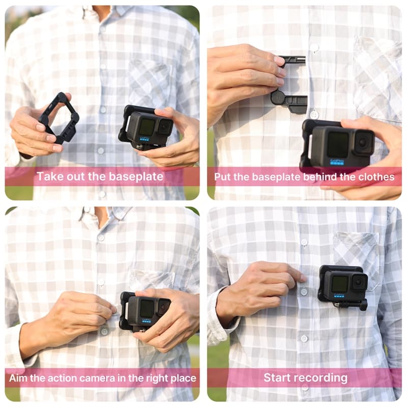 Action Camera Magnetic Quick Release Mount — Suit