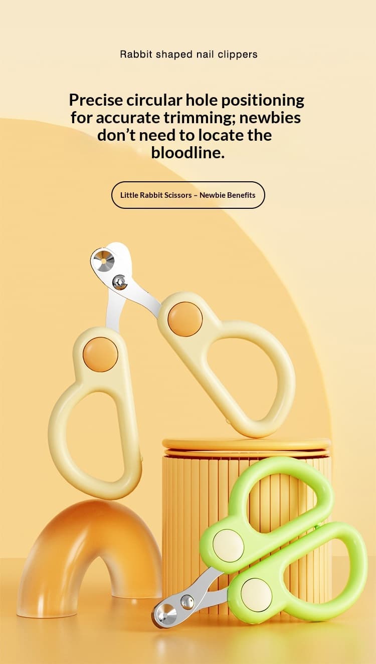 Little Rabbit Blind Cutters Pet Nail Cutters Cat Nail Cutters Anti-Catch Cat Nail Cutters Baby Cat Claw Cutters Anti-Cut Blood Line Round Hole
