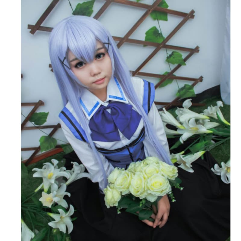 Kaze Chino cosplay wig — Purple