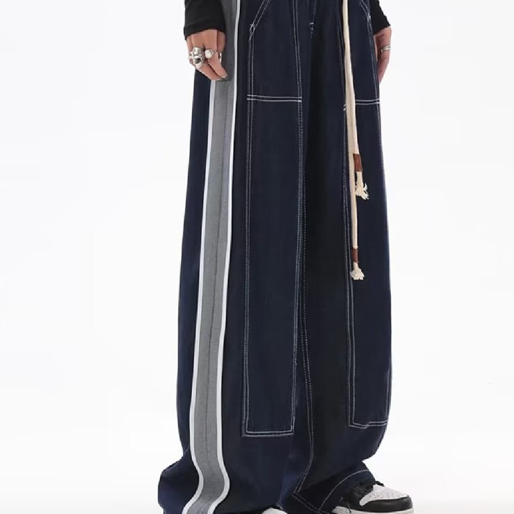 Loose Wide Leg Straight Trousers