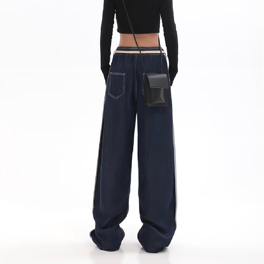 Loose Wide Leg Straight Trousers