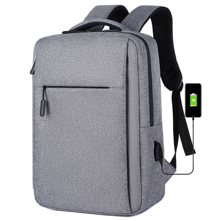 New Men's Backpack With Large Capacity, Multifunctional Backpack, Business Computer Bag, USB Charging Backpack - Gray — grey