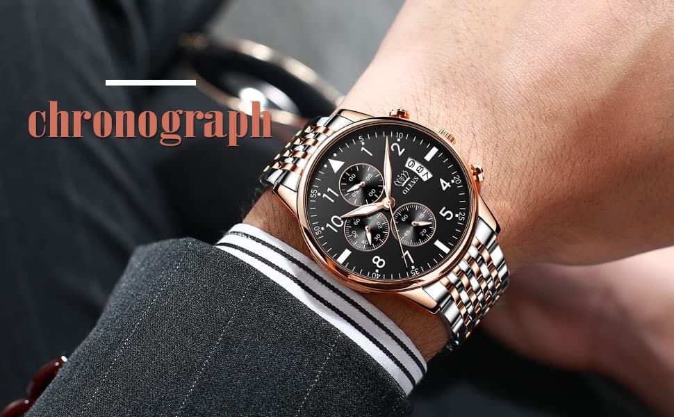 Multifunctional Chronograph Quartz Watch Luminous Waterproof Men's Watch