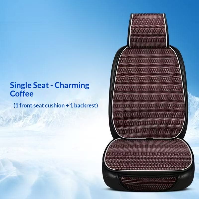 Simple Ice-silk Half-coverage Universal Car Seat Covers — charming type-single seat