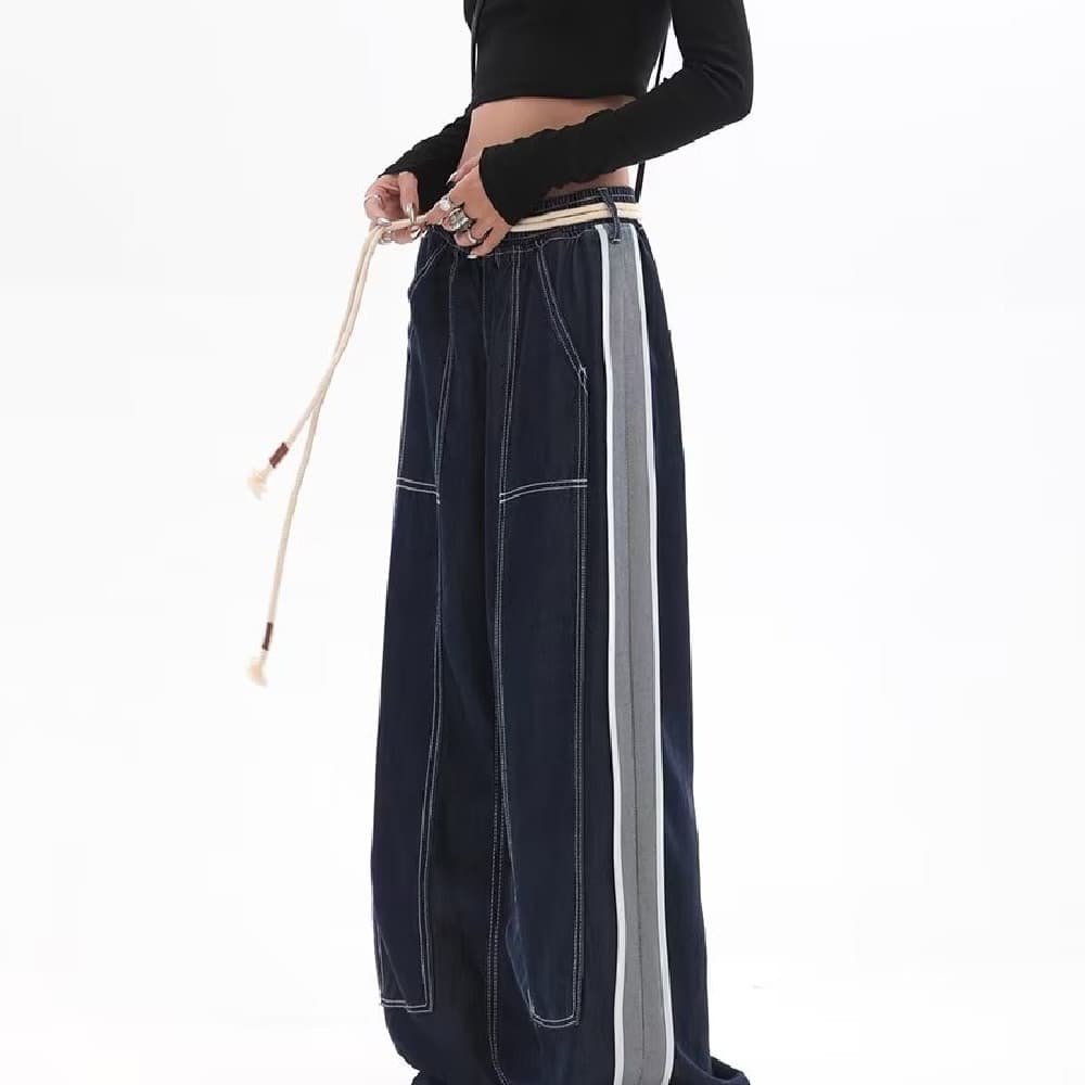Loose Wide Leg Straight Trousers
