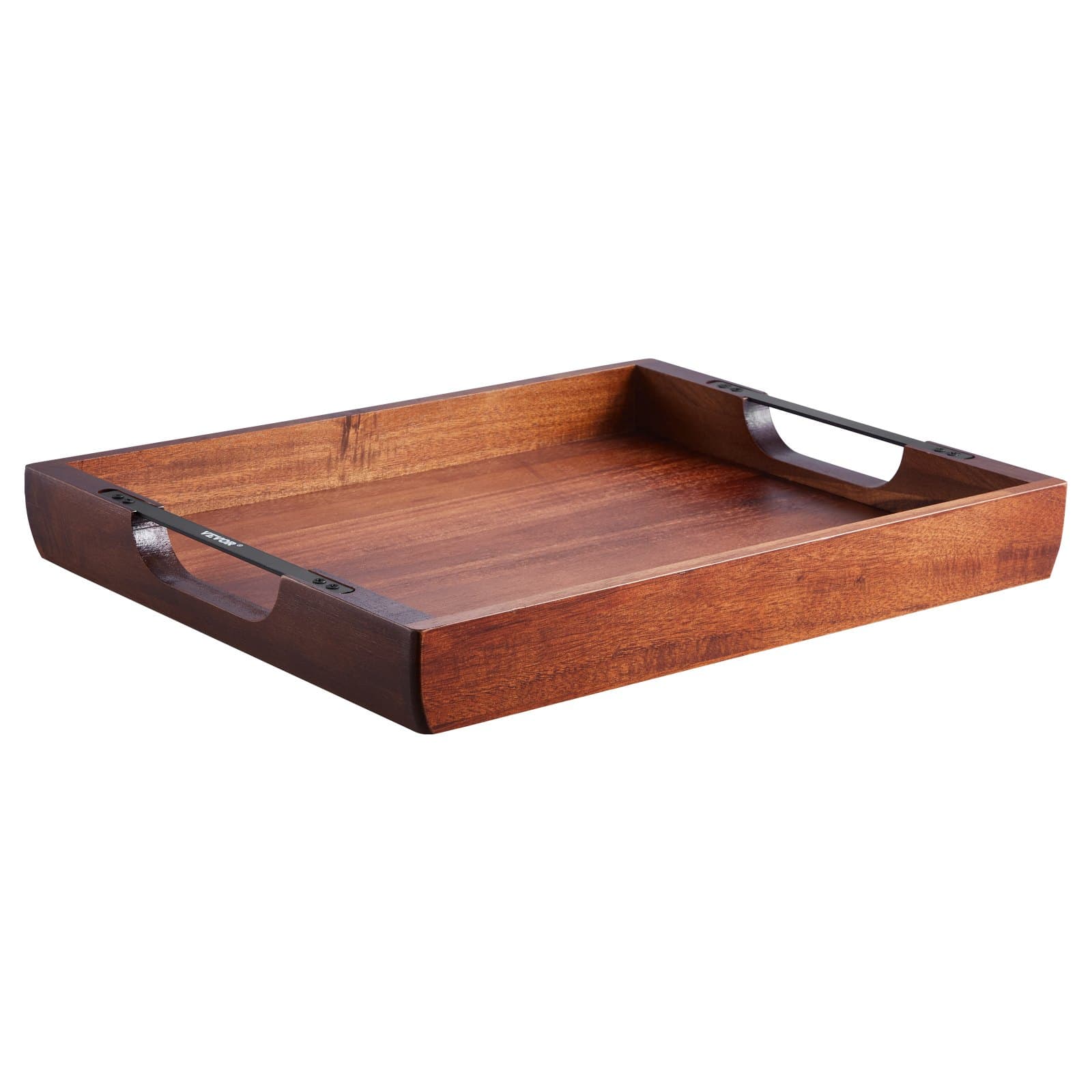 Acacia Serving Tray Table for Food, Laptop, and Drinks