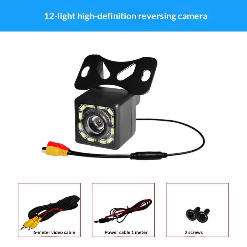 Car Rearview Camera, HD Night Vision CCD, LED 4-Light, Reverse Camera