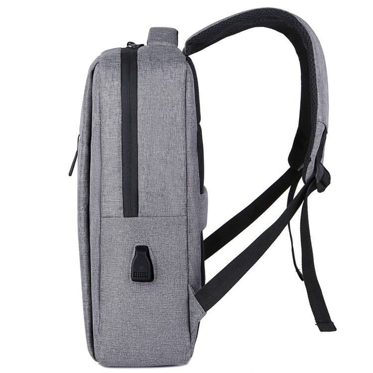 New Men's Backpack With Large Capacity, Multifunctional Backpack, Business Computer Bag, USB Charging Backpack - Gray — grey