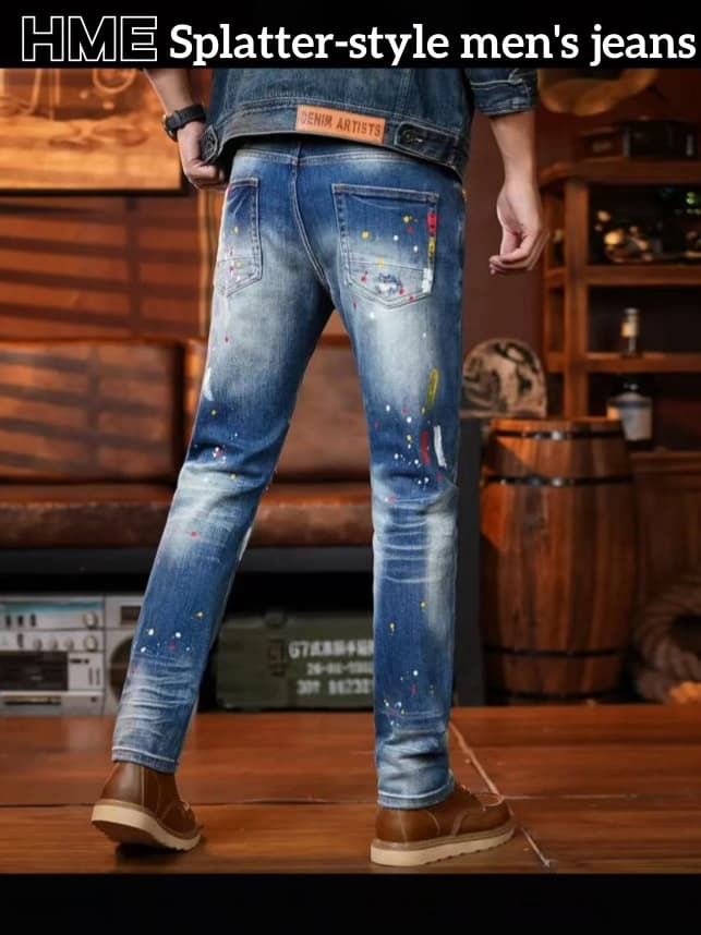 Slim-fit Elastic Straight-leg Pants — H255L