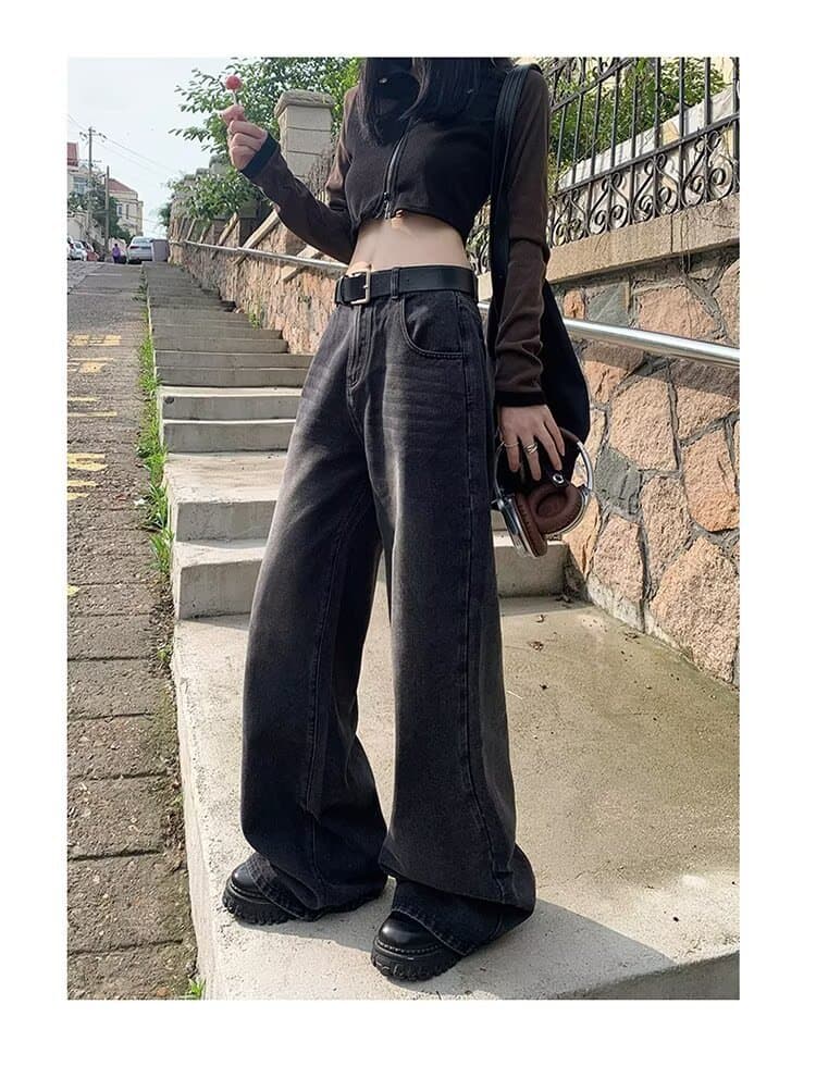 American Retro Wide Leg Jeans