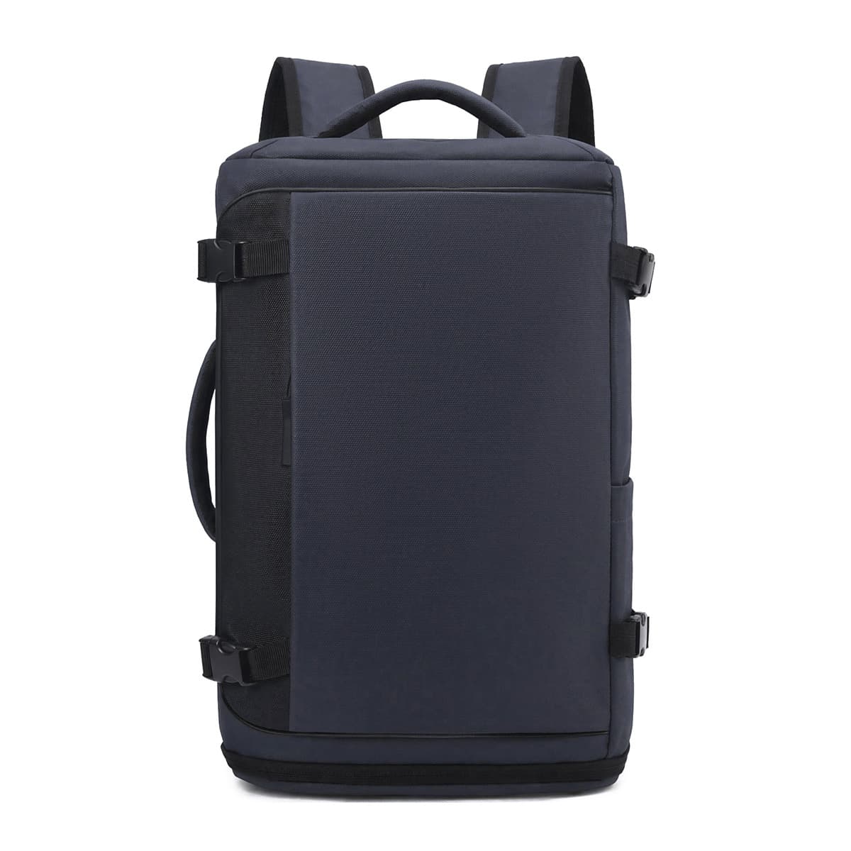 Large-Capacity USB Charging Multifunctional Backpack — Blue-16 inches